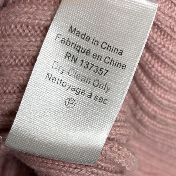 MARISSA WEBB Sweater Womens XS Pink Ribbed Hooded Aria Pullover Wool Blend - Picture 11 of 11